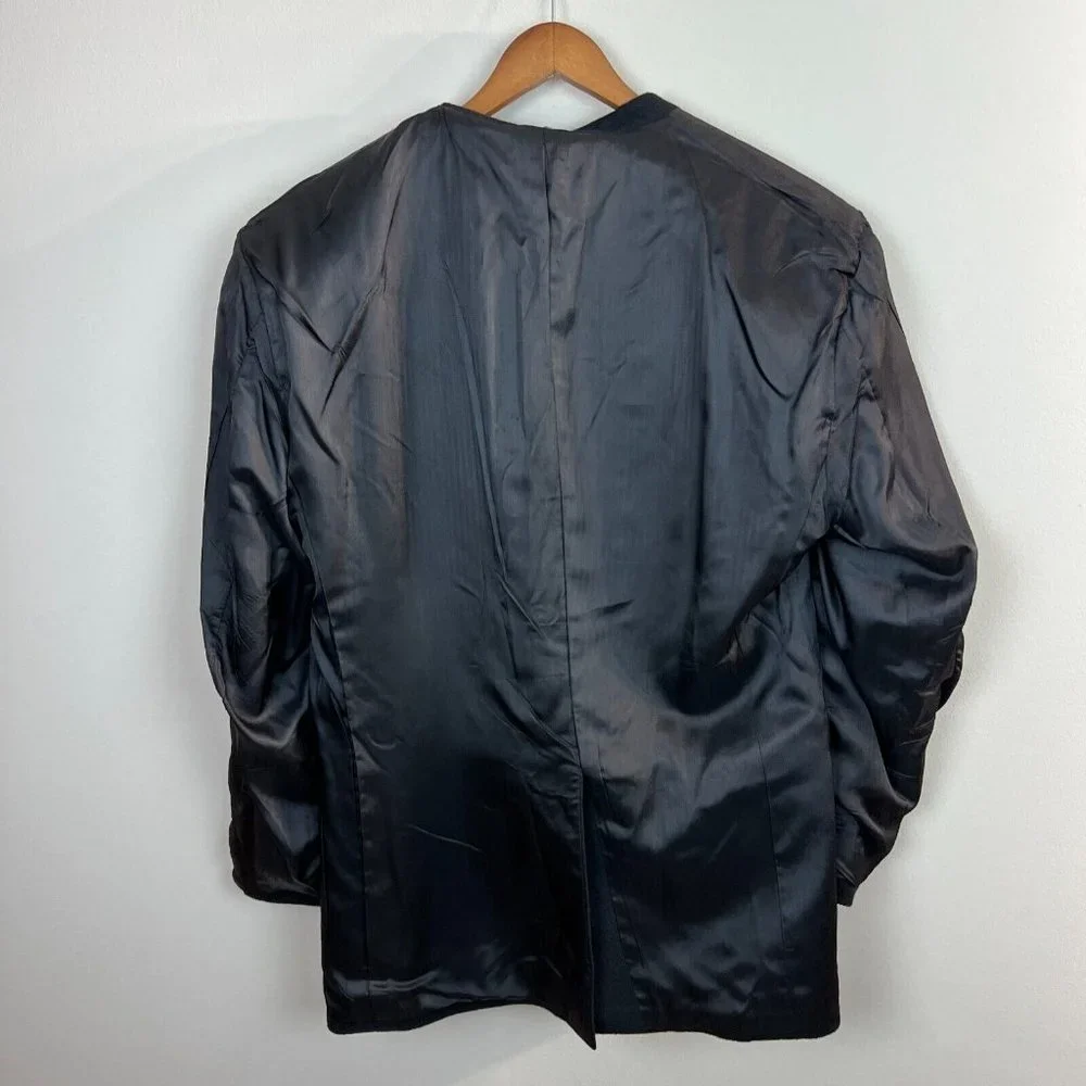 Stafford Blazer Jacket Sport Coat 42R Men Black 100% Camel Hair 2-Button Classic